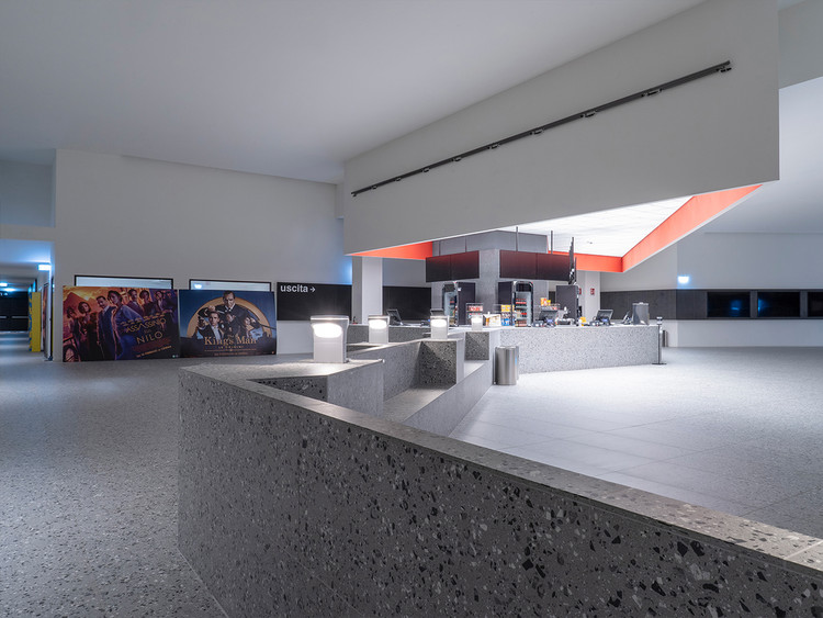 Innovative Ceramic Surfaces for a Healthy Return to Movie Theaters, Arcadia Cinema / DW9. Image Courtesy of Iris Ceramica Group