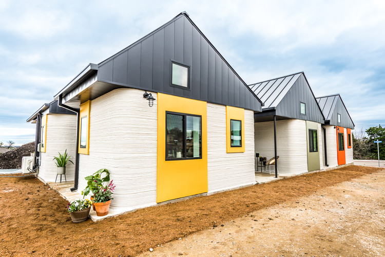 Towards Sustainable and Affordable Housing: Is 3D Printing the Future or the Present?, ICON 3D Printed Homes Community First Village, Austin, TX. Image © Regan Morton Photography
